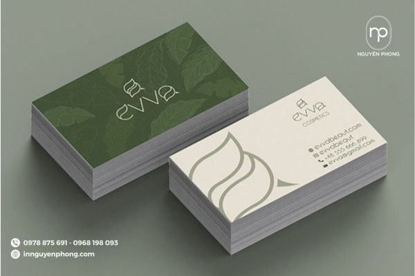 in card visit nội thất chất liệu giấy mỹ thuật